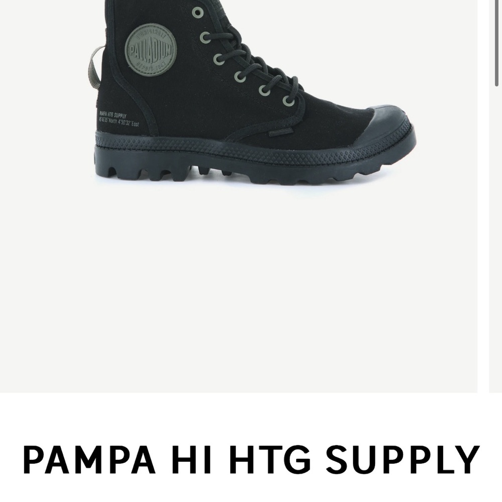 Palladium Authentic Style Pampa Hi Htg Supply Style 77356-001-M Men 7.5 Women 9